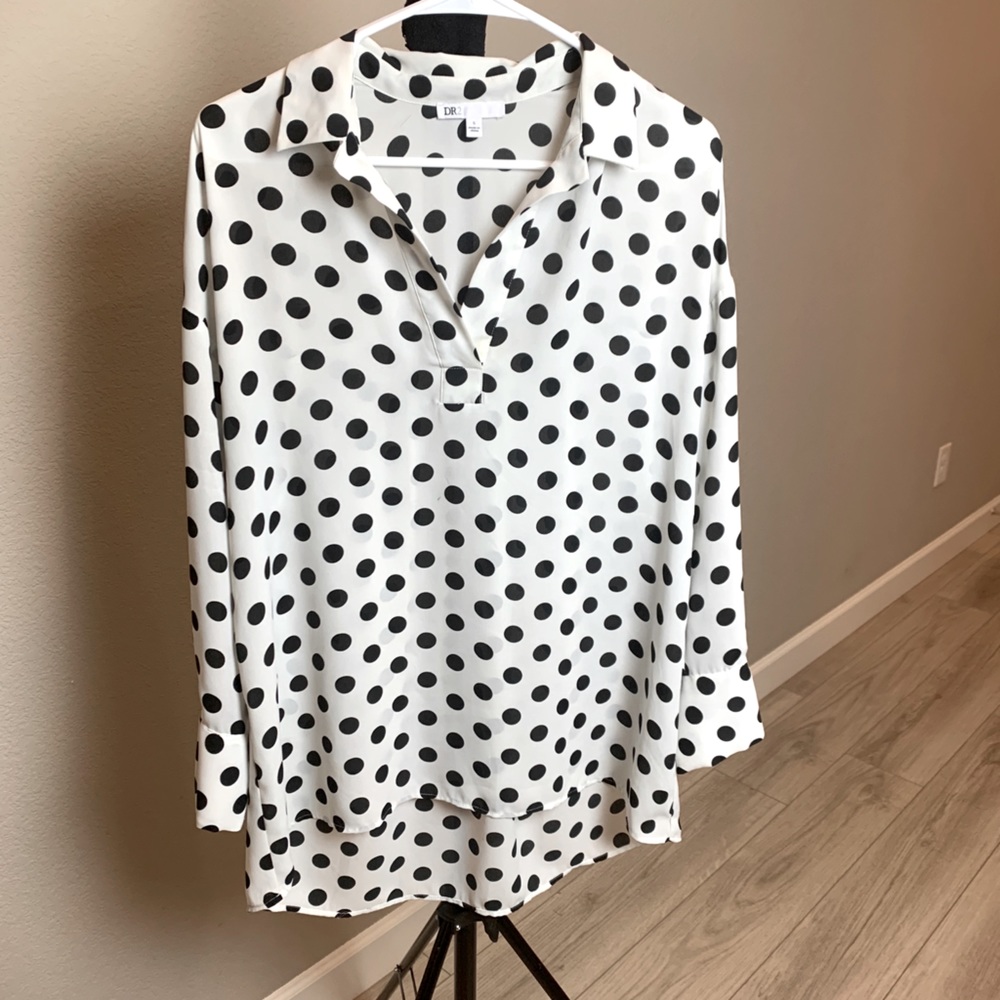 DR2 Polka Dot Shift Blouse